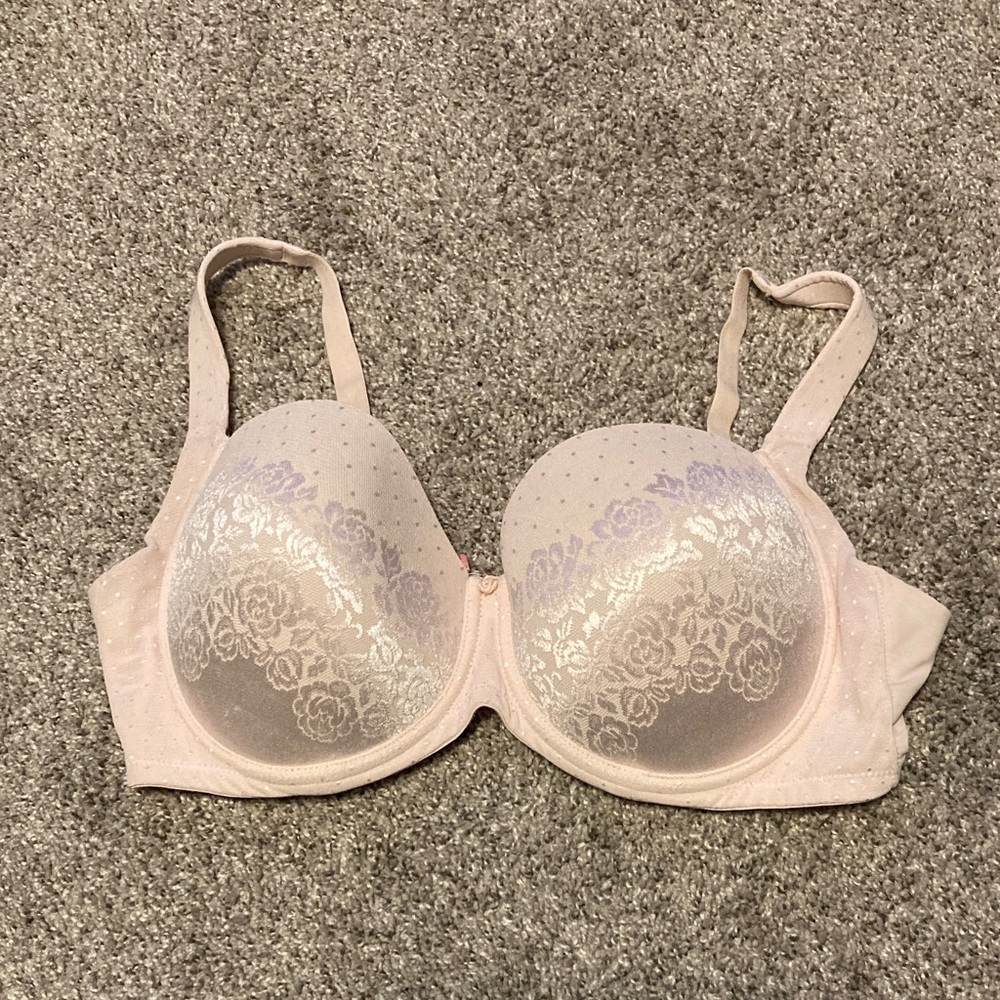 Soma stunning support full coverage Elegant Lace Underwire Bra - pink